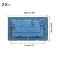 thumbnail image 2 of UK US Socket Double Multi Switched Power Outlet Black 250V 13A 146mmx88mm 2 Pcs, 2 of 5