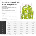thumbnail image 5 of Uemuo Green Apple Pattern Women's Full Zip UPF 50+ Sun Protection Hoodie Jacket Long Sleeve Sun Shirt Hiking Outdoor Performance with Pockets-Small, 5 of 9