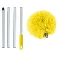 thumbnail image 1 of Washable Ceiling Fan Cleaner with Telescoping Extension Pole Duster for Cleaning Interior Roof Gap Dust  Yellow Splicing, 1 of 7