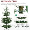 thumbnail image 4 of Christmas Tree HOMCOM 9 Foot Artificial Christmas Tree, Pine Hinged Xmas Tree with 1939 Realistic Branches, Steel Base, Auto Open, Green,Flocked Christmas Tree, 4 of 10