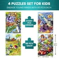 thumbnail image 3 of Quokka 60 Piece Kids Puzzles Ages 4 6 – Set of 4 Animal Jigsaw puzzles toys for kids ages 3-5, 3 of 7