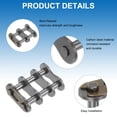 thumbnail image 4 of Uxcell 8Pcs #50-2/10A-2 Enlaces de Conexión de Cadena de Rodillo Doble de 15.875mm de Paso para Cadena 10A-2, 4 of 5