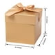 thumbnail image 2 of Cajas de regalo GP SUP 15x15x15 cm doradas con cinta, 6 unidades, 2 of 9