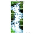 thumbnail image 2 of 3D Stair Stickers - Removable Tile Decals for Stair Risers - Peel and Stick, Waterfall Design, 39.3Inch x 7.08Inch, 2 of 9