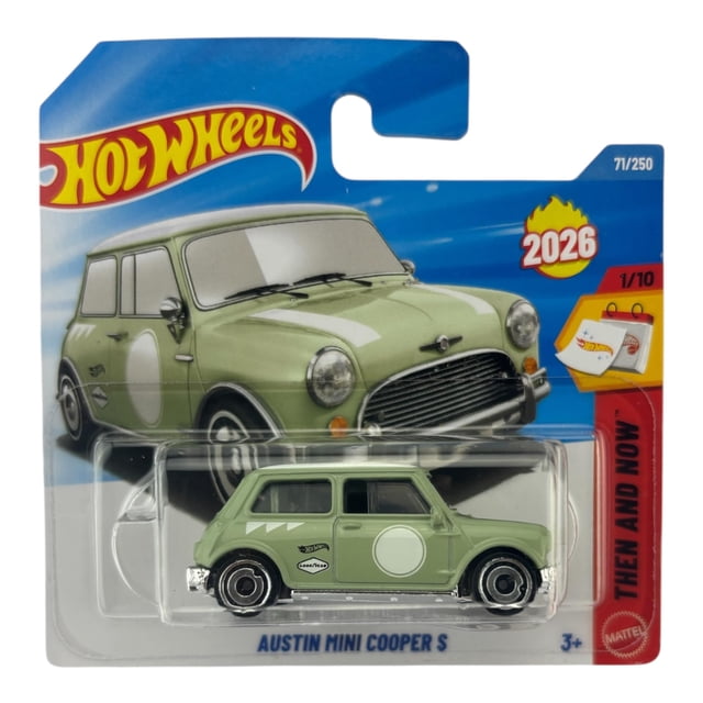 Vehículo de juguete fundido a presión Hot Wheels Austin Mini Cooper S 1:64