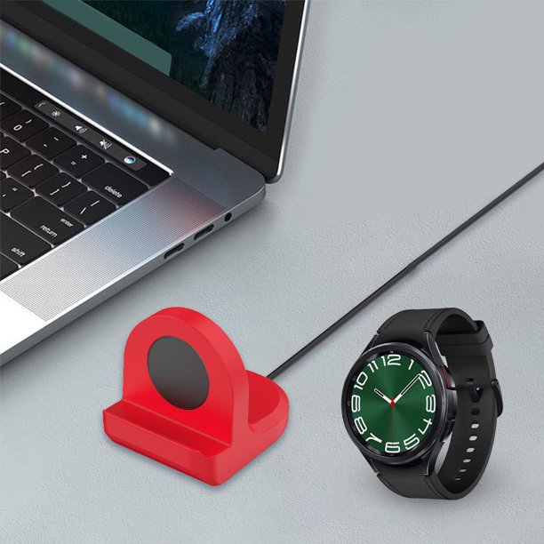 Soporte de cargador de silicona Soporte de cargador portátil para Galaxy Watch6/Watch6 Classic