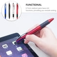 thumbnail image 2 of HLONK 4 Pcs Stylets Multifonctions Stylos à Bille avec Stylet Stylos de Réunion Stylo à Bille Stylo Noir Stylos d'Écriture Élégants, 2 of 6