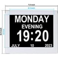 Digital Day Clock NonAbbreviations Large Display Day And Date Dementia