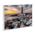 thumbnail image 3 of Stupell Industries Lighthouse Bay at Sunset Wall Plaque Art design by Norm Stelfox, 13 x 19, 3 of 7