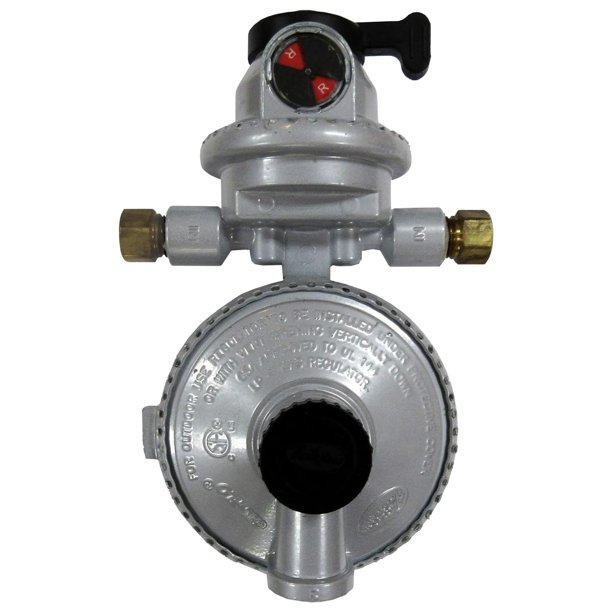 Regulador de propano Fairview GR-9984 para RV con doble tanque, 345.000 BTU