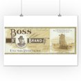 thumbnail image 1 of Boss Salmon Can Label (12x18 Art Print, Wall Decor Travel Poster), 1 of 1