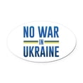 thumbnail image 1 of CafePress - No War In Ukraine - Oval Car Magnet, 1 of 1