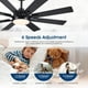 thumbnail image 5 of Ventilador de techo Kviflon de 52 pulgadas con luz LED y control remoto, 5 of 9