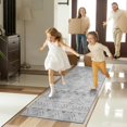 thumbnail image 2 of Boho Runner Rug x ft Carpet Runner Modern Hallway Runner Machine Washable Runner Rugs for Hallway Non Slip Beside Bed Bedroom Kitchen Entrance Grey Floor Rug Runner, 2 of 7