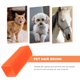 thumbnail image 5 of Cepillo de silicona para quitar el pelo de mascotas, hueco, para perros y gatos (naranja), 5 of 7