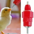 thumbnail image 4 of 10Pcs Chicken Feeder Drinker Poultry Water Nipple Hanging Screw Farm Cat Auto Feeder Small, 4 of 5