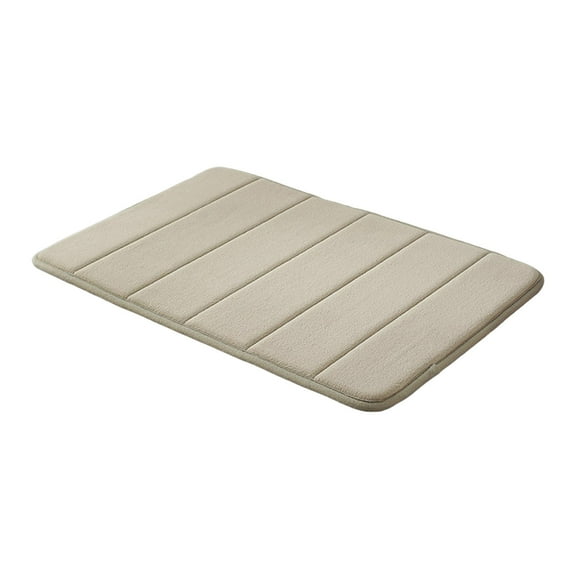 Ensemble de Tapis de Bain en Mousse Mémoire pour Salle de Bain et Toilettes Doux Confortable Absorbant l'Eau Tapis Non Lavables