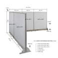 thumbnail image 2 of GOF L-shaped Freestanding Partition 96”D x 114”W x 48”H, Office Room Divider, Privacy Screen, Workstation Cubicle, 2 of 12