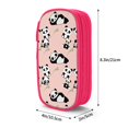 thumbnail image 4 of XMXY Funny Pandas Pink Large Capacity Pencil Case, Portable Pencil Bags with Compartments Zipper Pink, 4 of 7