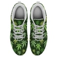 thumbnail image 2 of Marijuana Leaf Shoes for Men Women Running Sneakers Breathable Casual Sport Tennis Shoes Gift for Him Her White Size 8, 2 of 5