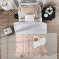 thumbnail image 5 of Virtu Twin Comforter Sets, 5 Piece Twin Bed in a Bag, Reversible Twin Bedding Comforter Set with Sheets, Kids Bedding, Peach Beige, 5 of 8
