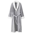 thumbnail image 4 of Robes for Men,Viikei Mens Robes,Warm Soft Plush Mens Robe with Hood,Plus Size Plus Thick Robe for Men with Side Pocket and Belt,Bathrobes for Men Gifts, 4 of 4