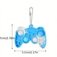 thumbnail image 2 of Boys Cute Cartoon Keychain Tie Dye Decompression Silicone Game Console Keychain Decorative Accessories Holiday Gift, 2 of 4