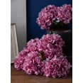 thumbnail image 2 of 1Pc White Artificial Hydrangea Real-looking Silk Hydrangea Flower Arrangements Fake Floral Brunch for DIY Wedding Bouquet Party Home Living Room Kitch, 2 of 4