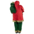 thumbnail image 4 of Northlight 60" Santa Claus with Wreath and Gift Bag Standing Christmas Figure, 4 of 5
