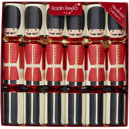 Robin Reed 12 Christmas Crackers London Guards Set of 6 (62215)