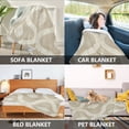 thumbnail image 2 of Yayeee Throw Blanket for Couch Soft Warm 50" x 60" Sofa Chair Bed Decoration, Light Brown Pattern, 2 of 7