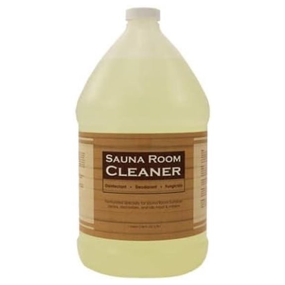 Sauna Wood Cleaner - 1 Gallon Concentrate - Restores Luster & Removes Grime - For Indoor Sauna Rooms - Wood Cleaner & Restorer