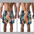 thumbnail image 3 of luoweisi Men's Beach Shorts Quick Dry Swim Trunks with Mesh Lining Seahorse 2XL, 3 of 5
