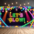 thumbnail image 2 of Neon Theme Glow Party Banner Colorful Design for Dance Party Indoor Event Celebration, 2 of 9