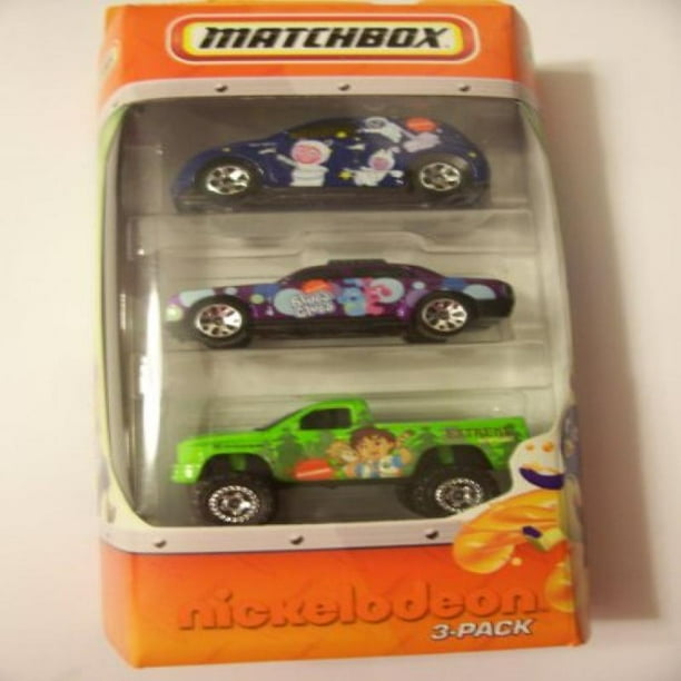 Matchbox Nickelodeon 3Pack Chrysler Panel Cruiser, Blues Clues Dodge Taxi, Diego Dodge Ram