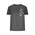 thumbnail image 2 of Aqestyerly T-Shirt à Manches Courtes Imprimé Col Rond Décontracté d'Été pour Femmes, Haut Quotidien Élégant avec Imprimé Stylé, 2 of 6