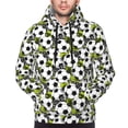 thumbnail image 2 of Bingfone Soccer and Football Men's Drawstring Hoodie Long Sleeve Pocket Sweatshirts-Large, 2 of 6