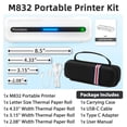 thumbnail image 3 of Impresora portátil Phomemo M832 Bluetooth Thermal con funda, 3 of 9