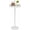 White, variant on Round Drink Table,Small Pedestal Table,Small Round Side Table for Narrow Spaces,Martini Table for Living Room, Bedroom, Bathroom,Balcony