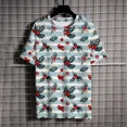 thumbnail image 4 of Camisetas de verano con estampado de árbol de Navidad para hombre, Camiseta con cuello redondo, camiseta de manga corta de marca de lujo, 4 of 4