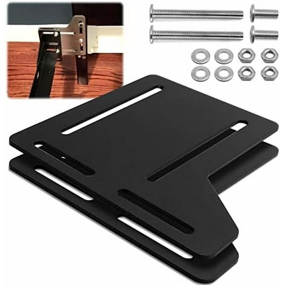 2Pcs Bed Frame Brackets Adapter for Headboard Extra Heavy Duty, Bed Adapter Conversion Plate, Queen Bed Frame Headboard Brackets Modification Plate