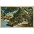 thumbnail image 2 of Unknown 14x10 White Modern Wood Framed Museum Art Print Titled - The Cote dAzur IV, 2 of 4