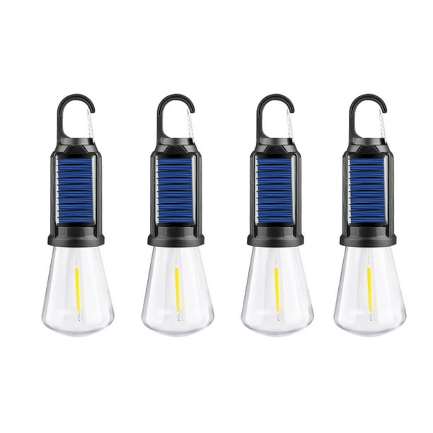 Solar Outdoor Warm Light Bulb Type Lighting Rechargeable Camping Light LED Ambient Camping Bulb Lights