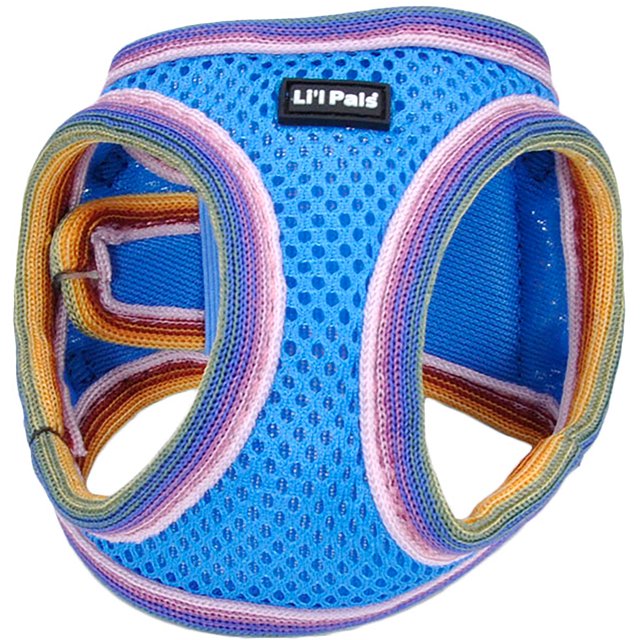 Li'l Pals Comfort Mesh Dog Harness-Blue Lagoon-Petite Extra Small