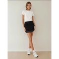 thumbnail image 3 of Fitted Mini Chiffon Skirt, 3 of 6