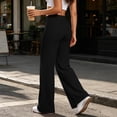 thumbnail image 6 of yeiolnoer Yoga Pants for Women Comfortable High Waisted Pants Solid Color Slim Fit Pant for Running Workout, 6 of 7