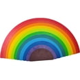 thumbnail image 2 of TEKOR 11 Pcs Wooden Bright Color Rainbow Semi Circle Stacking Wooden Toy Set - Montessori Educational Building Set for Toddler & Kids of All Ages, 2 of 7