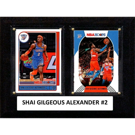 Shai Gilgeous-Alexander Oklahoma City Thunder 6" x 8" Trading Card Plaque