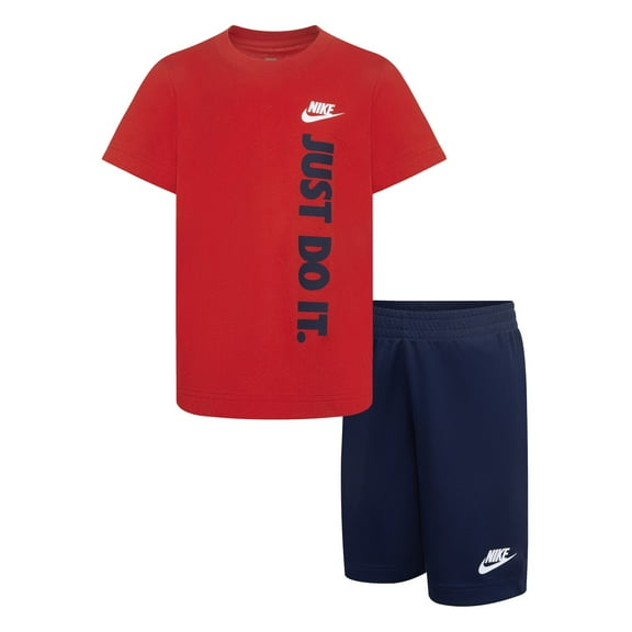 Boys 4-7 Nike "Just Do It." Graphic Tee & Shorts Set Color: Navy Size: 5