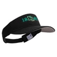 thumbnail image 4 of North Dakota Embroidered Cotton Sports Visors - Black OSFM, 4 of 5